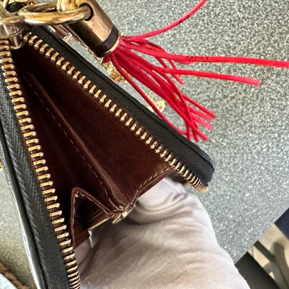 CChloe Leather Zip Around Long Wallet customized Crossbody - Picture 11 of 14